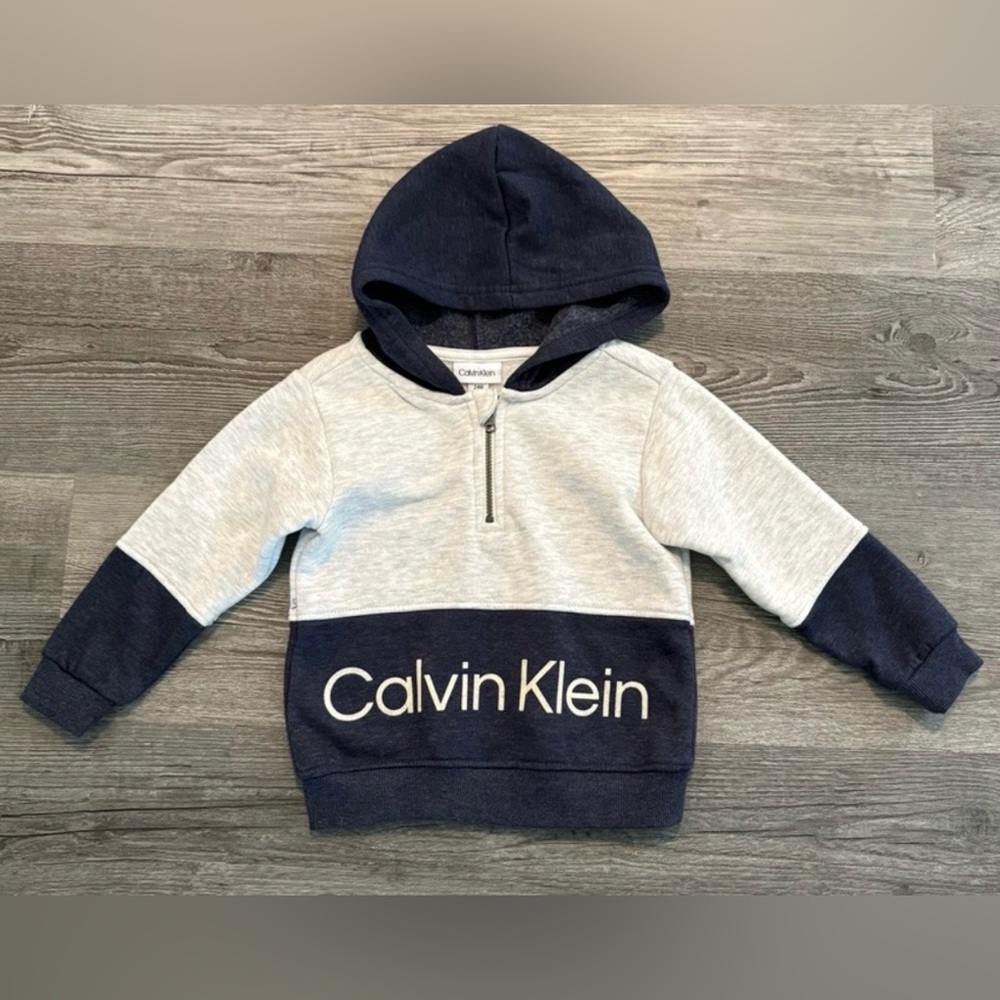 Calvin Klein Heather Charcoal Crewneck Sweatshirt. Boys 24 months